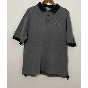 Disneyland Resort Sz Large Men Embroidered Mickey Mouse Polo Shirt Short Sleeve